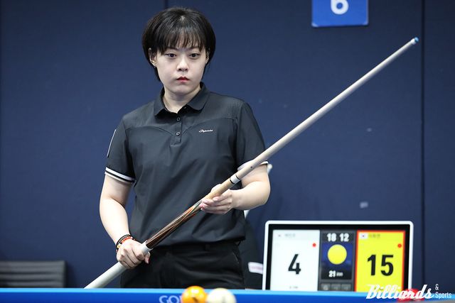 이화연은 백민주(크라운해태)를 25:9(30이닝)로 제압했다.