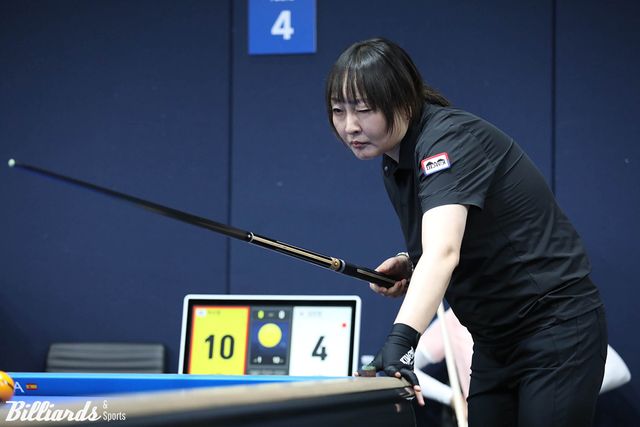 6년여 만에 LPBA 투어 16강에 진출한 박수향.