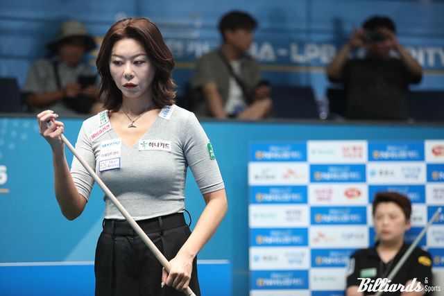 김가영(하나카드)이 4일 열린 3차 투어 64강전에서 애버리지 1.250으로 승리를 거두고 32강에 진출했다.&nbsp; 사진=고양/이용휘 기자