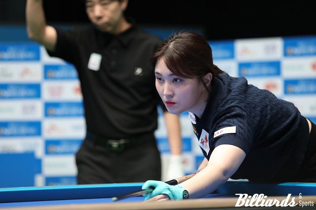 정수빈과 32강전을 치른 강지은.