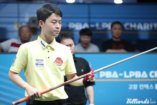 김영원(하림)이 이번 시즌 프로당구 정규투어에서 두 대회 연속 128강 탈락하며 부진의 늪에 빠졌다.&nbsp; 사진=고양/이용휘 기자