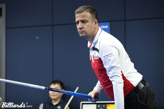 이영민을 3-0으로 꺾고 64강에 진출한 륏피 체네트(하이원리조트).