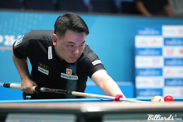 128강에서 강동궁(SK렌터카)이 복병에게 덜미를 잡힌 데 이어 64강에서는 조재호(NH농협카드)가 김홍민에게 패해 탈락하는 이변이 연출됐다.&nbsp; 사진=고양/이용휘 기자