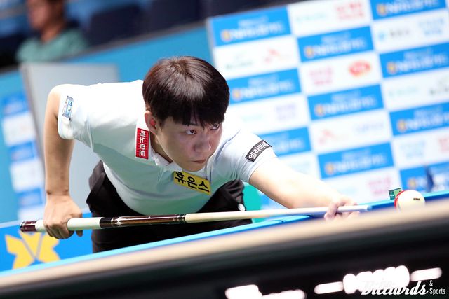 최성원(휴온스)이 8일 밤 11시에 시작하는 32강전에서 마민껌(NH농협카드)을 상대로 베트남전 7번째 승리에 도전한다.&nbsp; 사진=고양/이용휘 기자