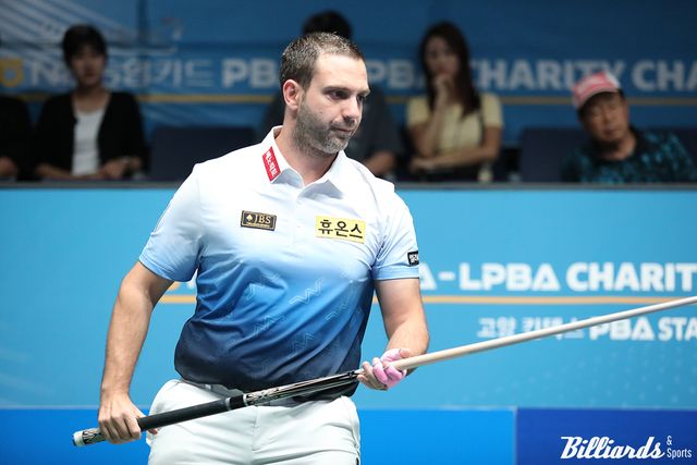 마지막 5세트에서 밀려 8강 진출에 실패한 팔라손.&nbsp;