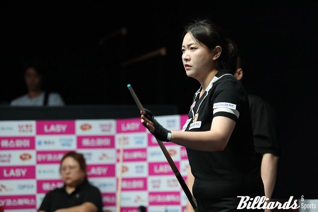 김경자와 64강에 맞붙은 김민아.