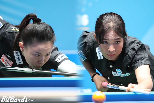 응우옌호앙옌니(에스와이)가 스롱 피아비(우리금융캐피탈)와 64강에서 리벤지매치를 벌인다.&nbsp; 사진=고양/이용휘 기자, 빌리어즈앤스포츠 DB