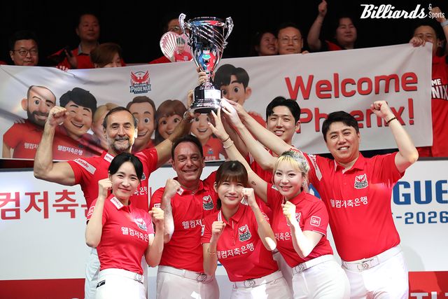 웰컴저축은행은 1라운드 4위에 이어 2라운드 우승으로 정규리그 2위를 마크하고 있다.