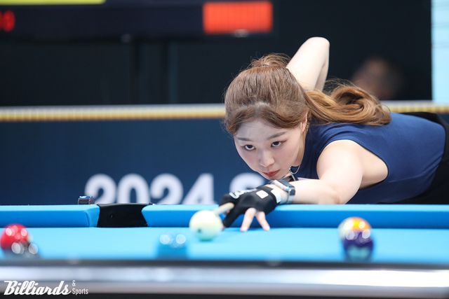 한국의 서서아(전남)가 2025 WPA 푸동탕청 차이나 9볼 오픈에서 아쉽게 16강으로 대회를 마감했다.&nbsp; 사진=빌리어즈앤스포츠 DB