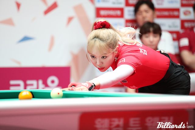 김예은)웰컴저축은행)이 PBA 팀리그에서 김가영(하나카드)을 상대로 단식전 6연승에 도전한다.&nbsp; 사진=-고양/이용휘 기자