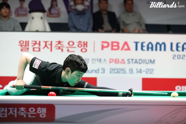 휴온스가 3라운드 4일 차 경기에서 우리금융캐피탈을 상대로 영봉승을 거두며 2승 2패를 기록했다.&nbsp; 사진=고양/이용휘 기자