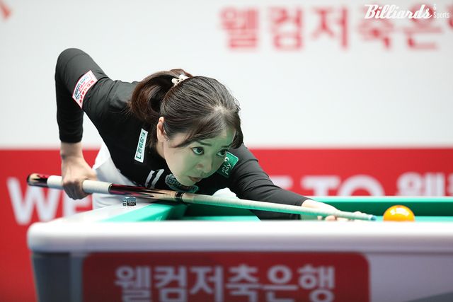 김가영과 함께 2세트를 승리한 사카이 아야코(하나카드).