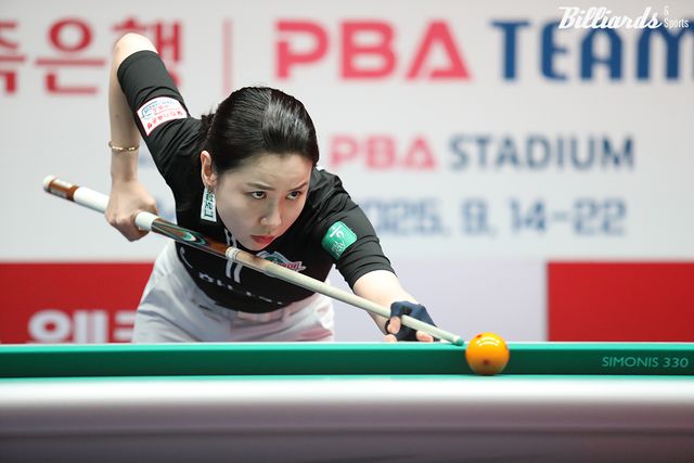 김진아는 4세트 혼합복식에서 4일 차까지 연속 승리를 거뒀다.