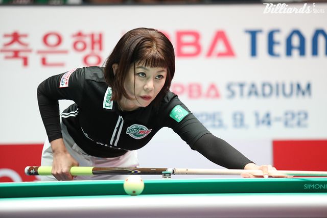 김가영(하나카드)은 2세트와 6세트를 따내며 승리의 수훈갑이 됐다.