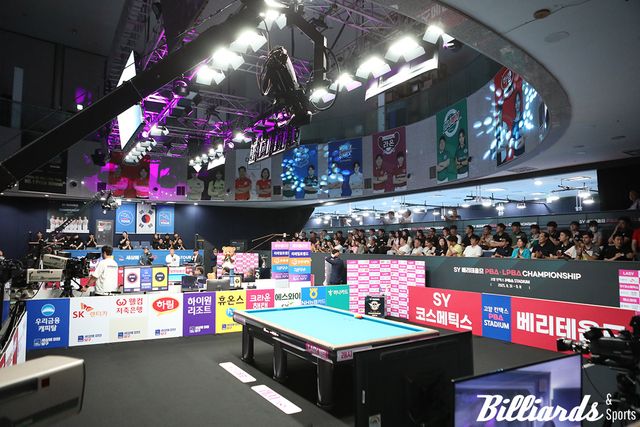 ‘SY 베리테옴므 PBA-LPBA 챔피언십’ 개회식 현장.