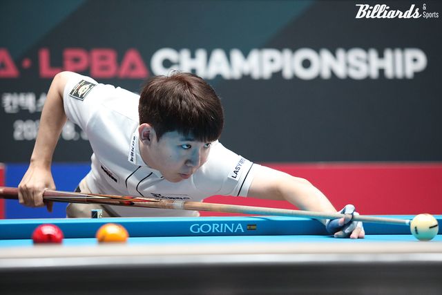 3차 투어 우승자 모리 유스케(에스와이)가 4차 투어 첫 경기에서 와일드카드 방민서를 3-1로 꺾고 64강에 진출했다.&nbsp; 사진=고양/이용휘 기자