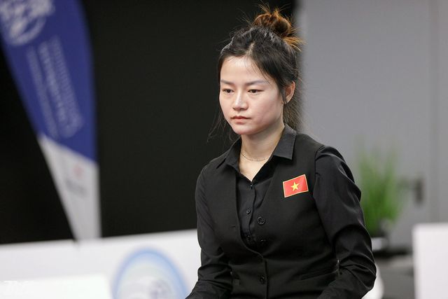 베트남의 2년 연속 여자 3쿠션 세계선수권 준결승 진출을 달성한 응우옌티리엔(베트남).