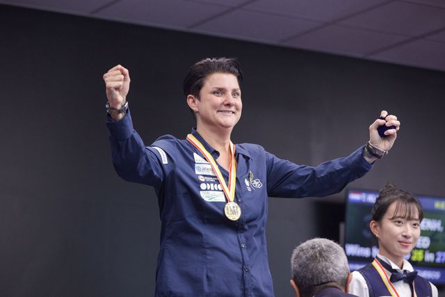 개인통산 6번째 세계선수권 금메달을 획득한 클롬펜하우어.