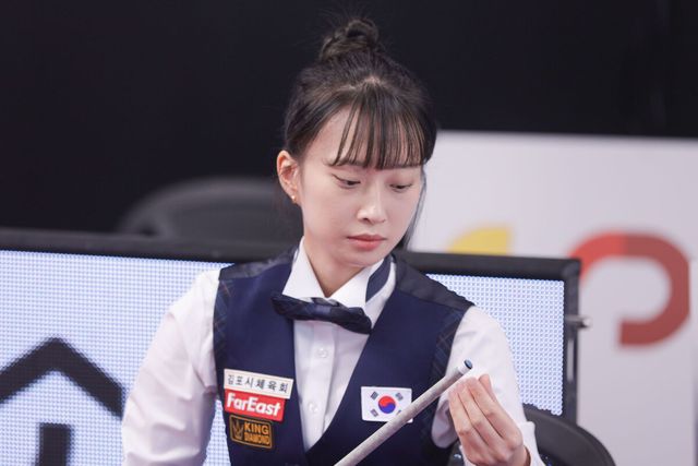 아쉽게 준결승에서 패한 최봄이.