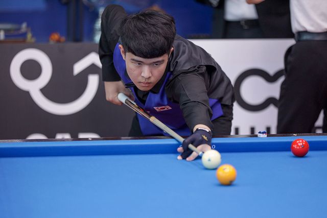 16강에서 다니엘 사인스 파르도를 꺾고 애버리지 1.905를 기록한 김도현.