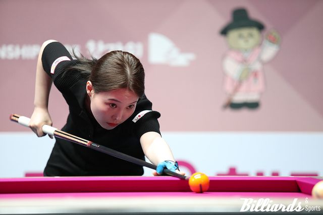 PPQ 하이런 8점에 이어 PQ에서도 하이런 7점을 치며 25점을 완주하고 64강에 오른 강유진. 사진=고양/이용휘 기자