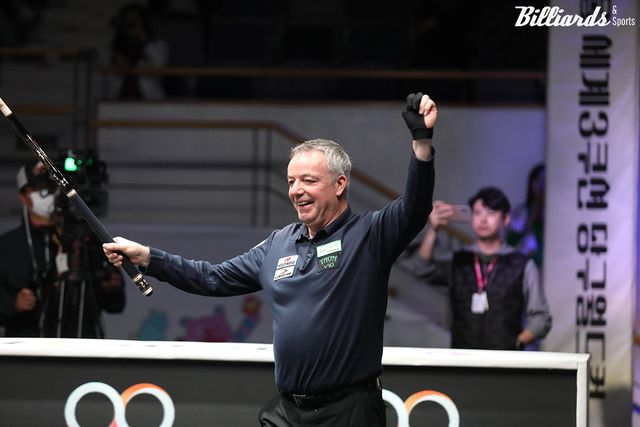 지난해 서울 3쿠션 당구월드컵에서 우승한 딕 야스퍼스(네덜란드). 빌리어즈앤스포츠 DB