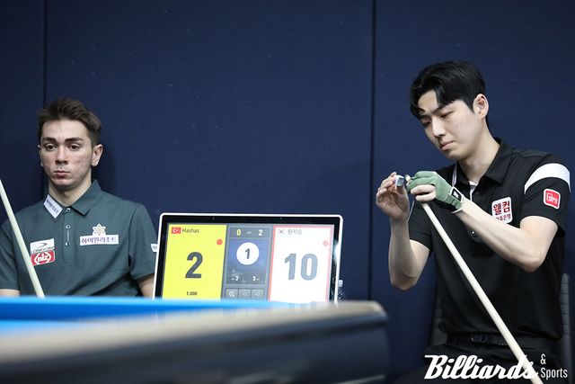 부라크 하샤시는 한국의 한지승에게 0-3의 패배를 당했다. 한지승은 하샤시를 상대로 애버리지 2.647을 기록했다.