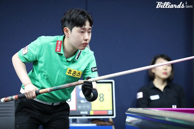 김세연(휴온스)은 끝내기 하이런 12점을 치며 32강에 진출했다.