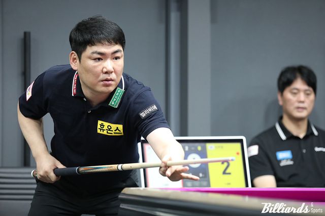 이상대(휴온스)가 5차 투어 첫날부터 '애버리지 3.462'의 맹타를 휘둘러 64강에 진출했다.&nbsp; 사진=고양/이용휘 기자