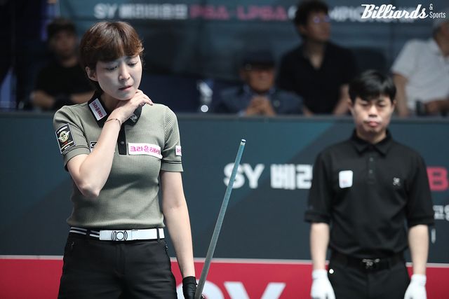 임정숙은 5세트에서 아쉽게 1점을 남겨두고 역전패를 당했다.