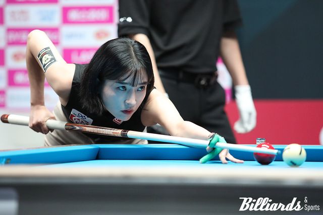 한슬기가 그동안 넘지 못했던 8강 벽을 깨고 LPBA 투어 첫 준결승에 진출했다. 사진=고양/이용휘 기자