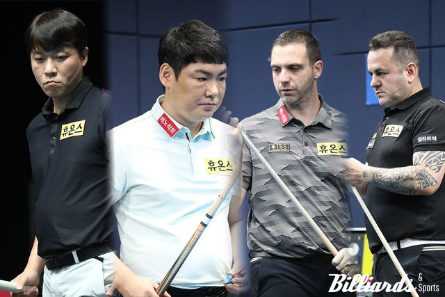 휴온스의 최성원, 이상대, 하비에르 팔라손, 로빈슨 모랄레스 등 4명 전원이 16강 진출에 성공했다. 사진=고양/이용휘 기자