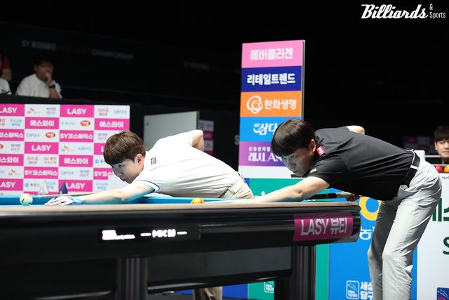 최성원 vs 모리의 8강전 뱅킹 장면.