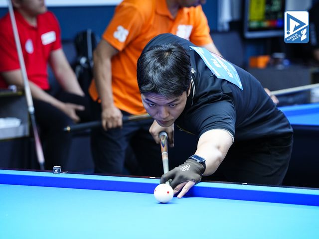 D리그 1위팀 충남당구연맹의 유훈상.