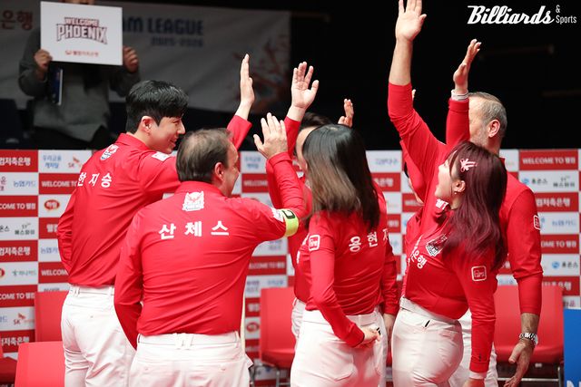 정규리그 2위 웰컴저축은행.&nbsp;&nbsp;사진=고양/이용휘 기자