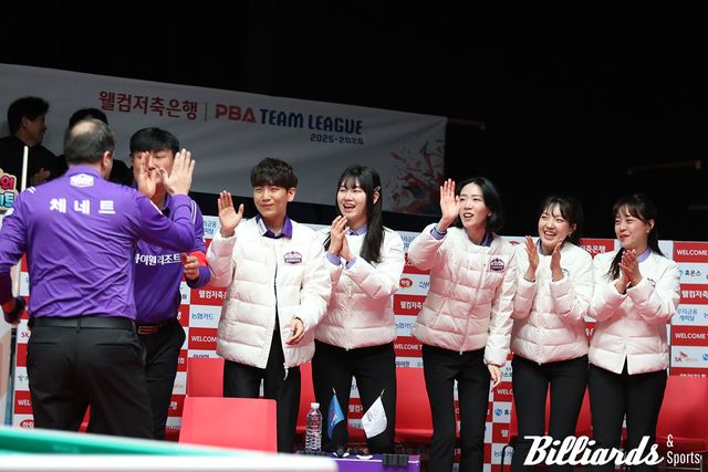 5라운드에 8승1패로 최다승을 기록한 하이원리조트.