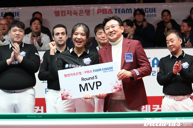 PBA 팀리그 합류 후 처음으로 MVP로 선정된 스롱 피아비.