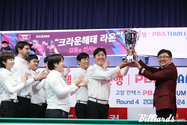 4라운드 우승을 차지한 크라운해태.