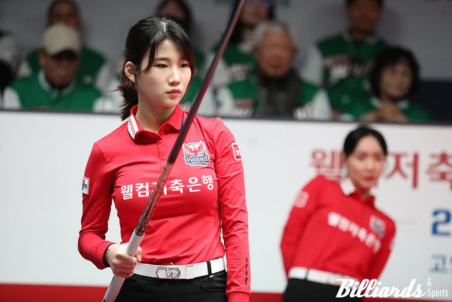 최혜미와 2세트 승리를 합작한 용현지