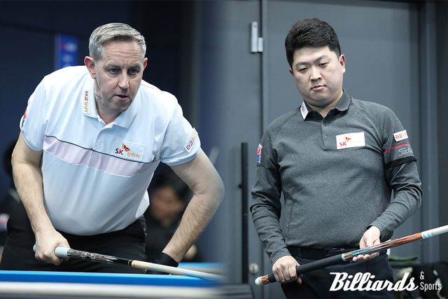 에디 레펀스와 조건휘가 '드림투어' 돌풍에 일격을 맞고 시즌 마지막 투어를 128강 탈락으로 마무리했다. 사진=고양/이용휘 기자