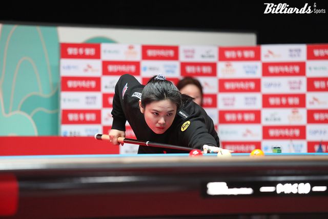 김가영을 상대로 선전한 전지연.