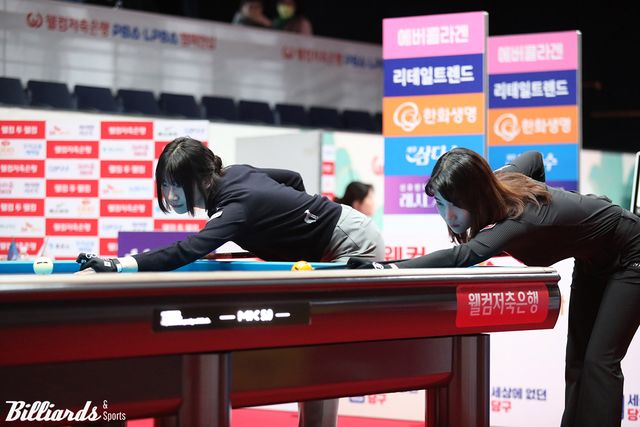 64강전 용현지 대 이미래의 뱅킹 장면.