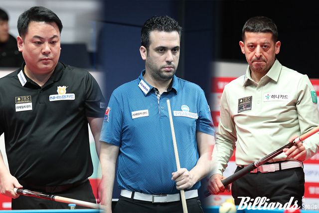 조재호, 다비드 사파타, 무라트 나지 초클루 등 PBA를 대표하는 강자들이 9차 투어 32강에서 줄줄이 탈락했다. 사진=고양/이용휘 기자