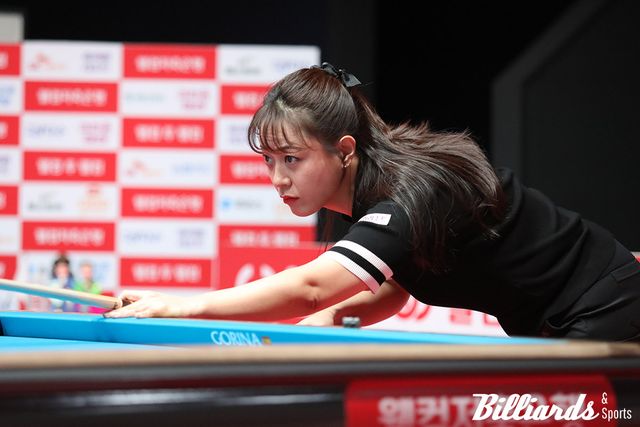 김보미를 꺾고 결승에 오른 임경진.