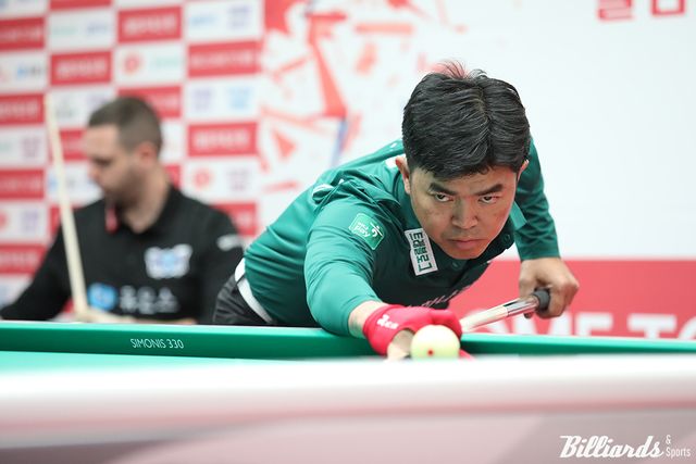 5세트에서 승부를 마무리한 하나카드 응우옌꾸옥응우옌(베트남).&nbsp;사진=고양/이용휘 기자