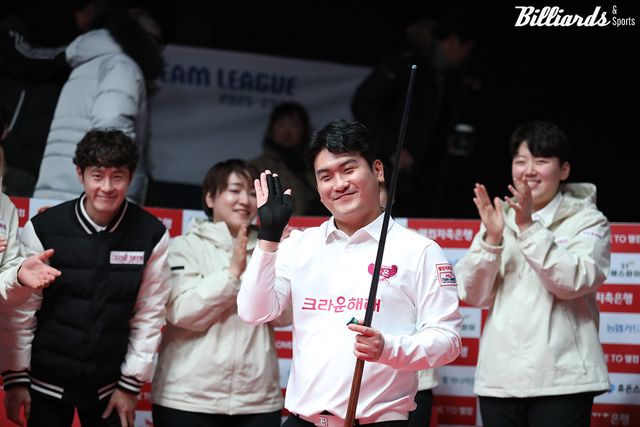 두 세트를 따내 팀 승리를 견인한 크라운해태 오태준.&nbsp;사진=고양/이용휘 기자