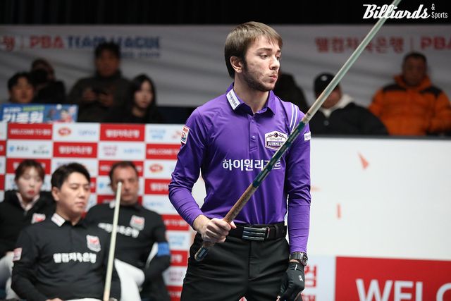 7세트를 승리한 하이원리조트 부라크 하샤시(튀르키예).