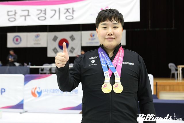 2년 연속 스누커와 잉글리시빌리어드 종목에서 우승을 차지하며 대회 2관왕에 오른 이대규.