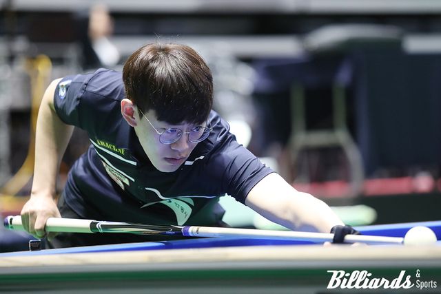 이번 대회에서 PBA 데뷔전을 치른 조화우. 조화우는 무패를 기록하며 데뷔전에서 8강까지 오르는 기염을 토했다.