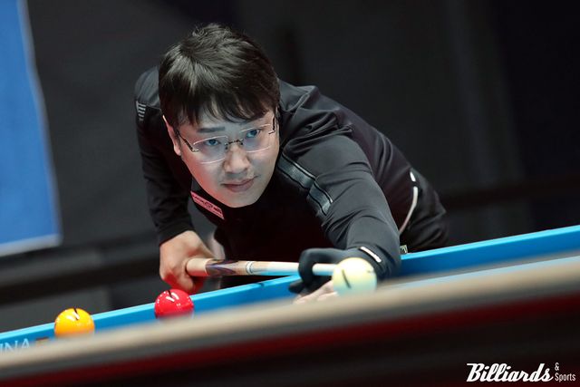 오성욱(48)이 프로당구 드림투어 5차전 우승에 이어 6차전에서 연속 결승에 진출하며 통산 두 번째 우승을 정조준했다.&nbsp; 사진=이용휘 기자